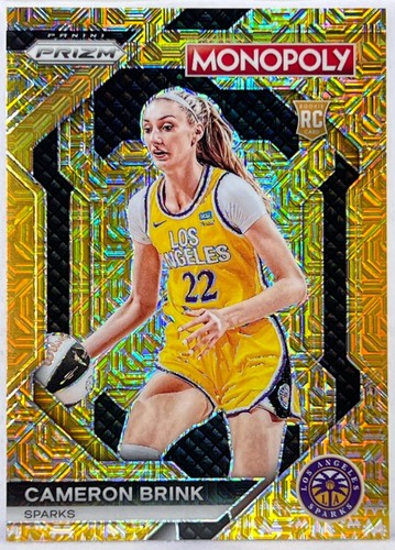 2024 Prizm Monopoly WNBA Cameron Brink Gold Millionaire Shimmer 114/500 RC - Bild 1 von 2