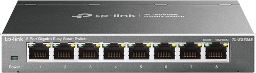 TP-Link TL-SG608E 8-Port Gigabit Smart Managed Network Switch QoS Splitter - Picture 1 of 5