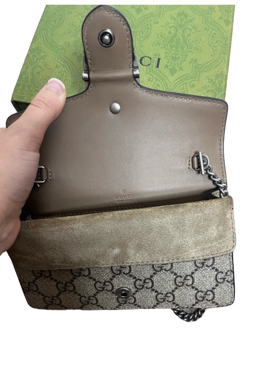 Gucci GG Supreme Monogram Super Mini Dionysus Bag | eBay