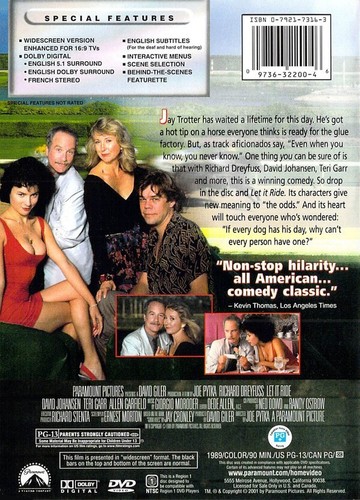 LET IT RIDE (DVD, 1989) - ZUVOR ANGESEHENE DVD - Bild 2 von 2