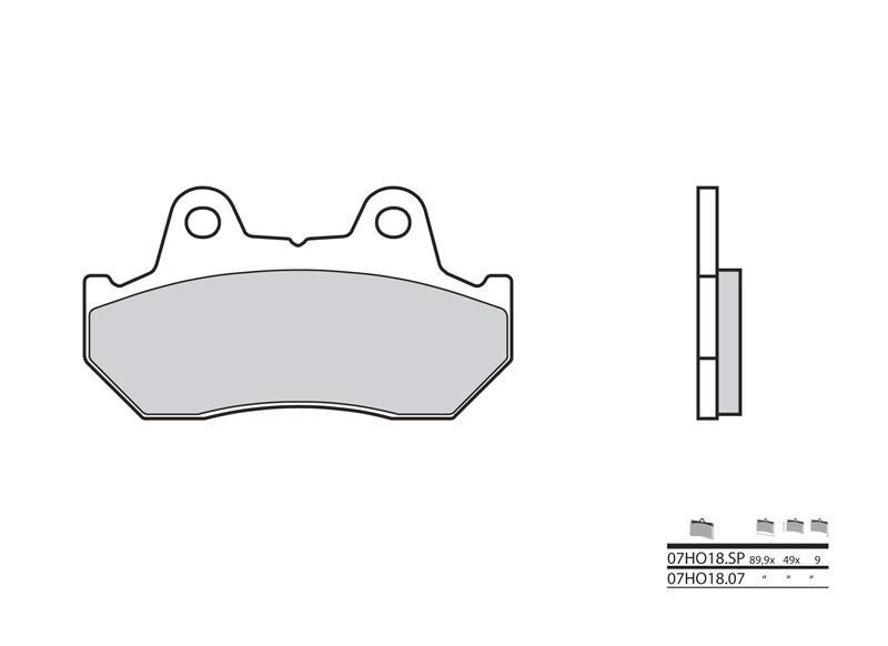 Plaquettes de frein AVANT BREMBO pour HONDA XLV 750 R idéales pour route et trail