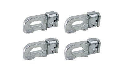 4x Doppel Endbeschlag Doppel Endfitting ohne Ring für Airlineschiene 1000 daN