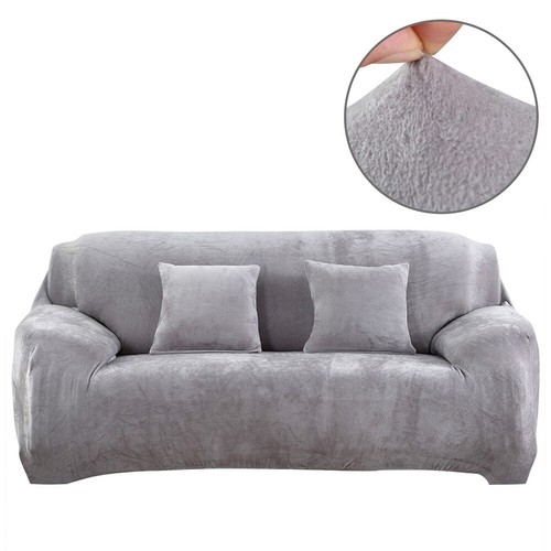 Stretch Sofabezug Couchbezug 1/2/3/4Sitzer Dicke Samt Sofa Schonbezüge Sofahusse - Bild 62 von 83