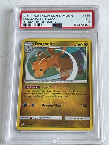 Dragonite graded PSA 5 for sale on eBay
