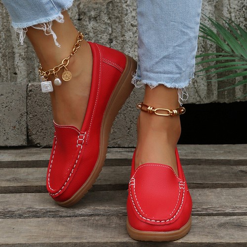 Women's Flats Low Top Loafers Ladies Soft Slip On Walking Anti-Slip Flat Shoes - Bild 8 von 46