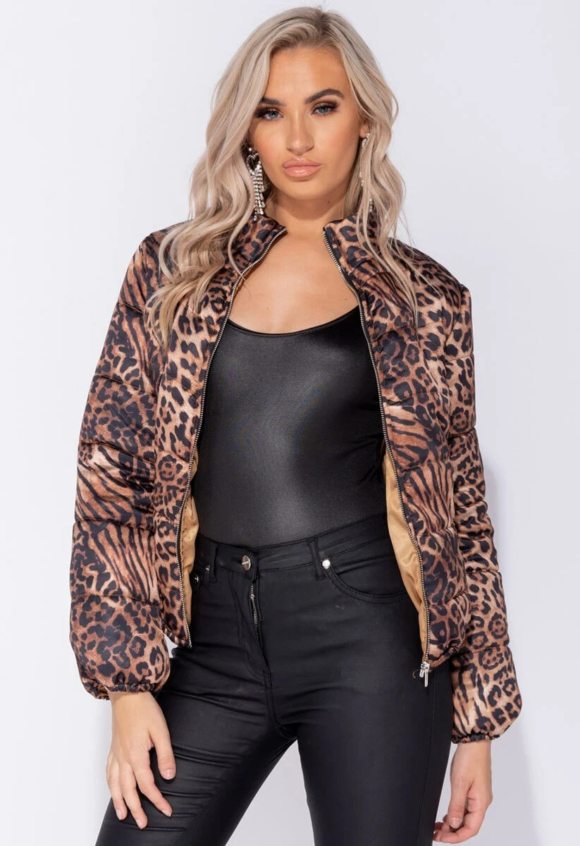 Leopard jacket womens cheap