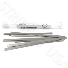 Stainless Steel Dental Polishing Strips 6 mm MEDIUM GRIT 12 strips