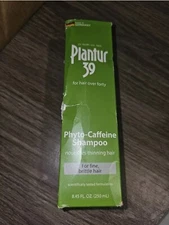 Plantur 39 Phyto-Caffeine Shampoo for Thinning Hair White Tea Extract 250 ML