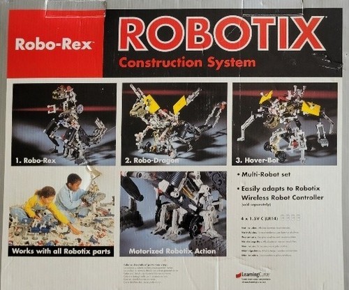Robotix Construction System Robo-Rex Motorized Robot System Near Complete - Picture 2 of 9