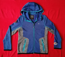 Lowe Alpine Womens Giordano Knitted Fleece Jacket Blue Grey M