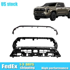 Front Grille Bracket Shell Holder W/ Surround Strip For 2024-2025 Toyota Tacoma