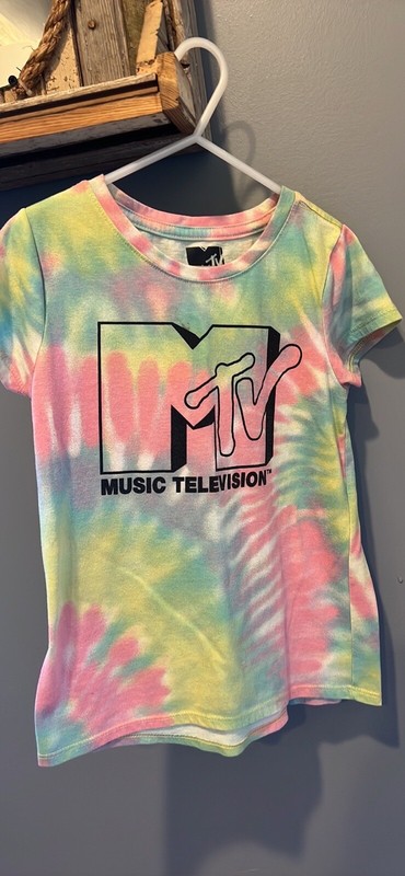 Girls MTV Tye Dye Shirt Size 7/8
