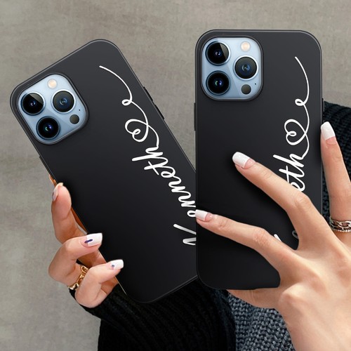 Personalised Name Phone Case For iPhone 16e 15 14 13 Pro Max 12 8 Silicone Cover - Picture 84 of 108