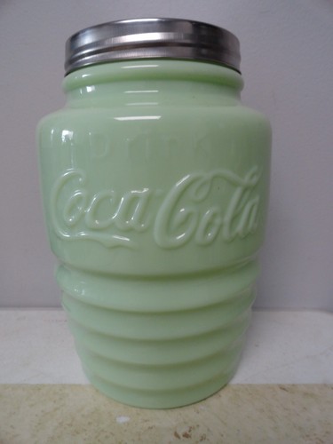 Coca-Cola Jadeit seltene Keksdose tolle Form - Bild 3 von 6