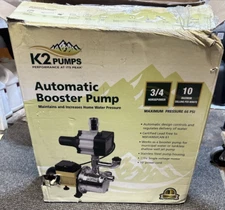 K2 3/4 HP Stainless Steel Automatic Booster Pump