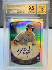2013 Bowman Chrome Draft Draft Pick Autographs Refractor Kris Bryant 418/500