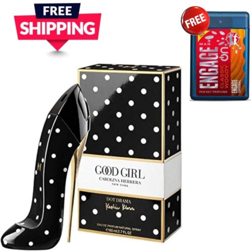 GOOD GIRL NEW YORK By CAROLINA HERRERA Dot Drama Black 2.7 Oz Free Mini Spray - Picture 5 of 6