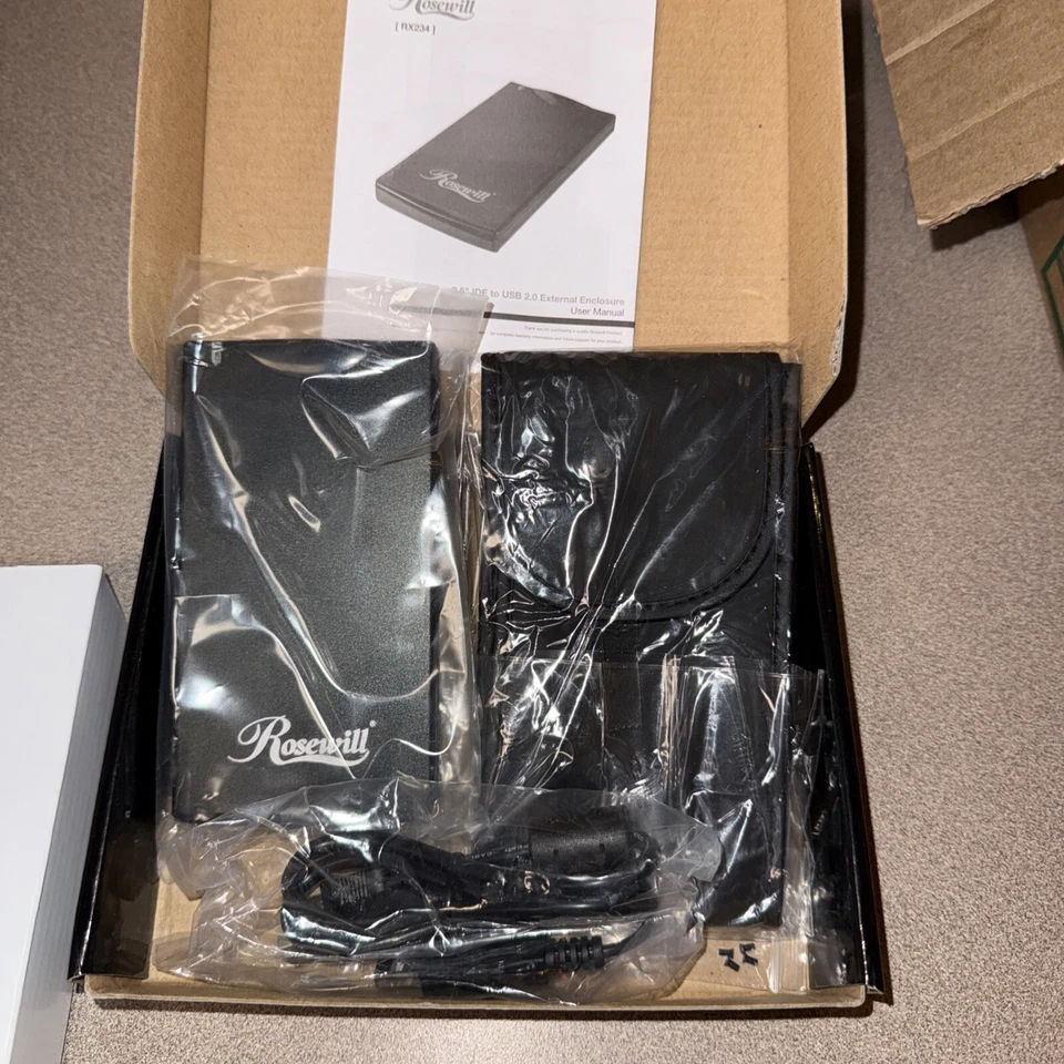 Caja externa Rosewill RX234 2,5" IDE a USB - Caja abierta Foto 4 de 4