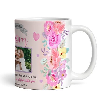 Mom Thank You For Everything Photo Mother's Day Birthday Gift Personalised Mug
