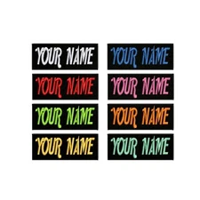 Custom Embroidered Rocker Name Patch Sew on Motorcycle Biker Back Tag 3*1 Badge