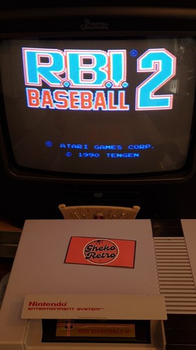 TENGEN RBI Baseball 2 Nintendo NES Cartridge - (USA /NTSC) - Picture 4 of 6