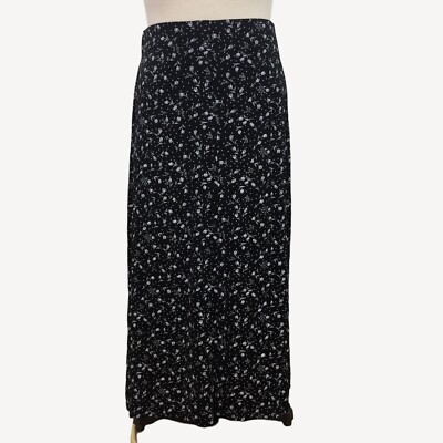 スカート RONRON DOT PATTERN BANDING KNIT LONG SKIRT BLACK WHITE DOT R DOT PATTERN BANDING KNIT LONG SKIRT BLACK WHITE DOT - RONRON