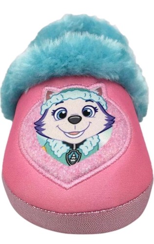 Paw Patrol Nickelodeon Girl's Plush Slipper, (7-8) Pink/Blue - Picture 3 of 5