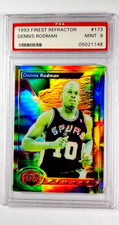1993 Topps Finest Refractor #173 Dennis Rodman HOF SP PSA 9 Only 1 Graded Higher