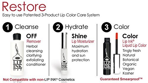 LIP-INK® Organic Vegan Smearproof Trial Size Liquid Lip Kit - Rodeo Drive Red - Picture 5 of 6
