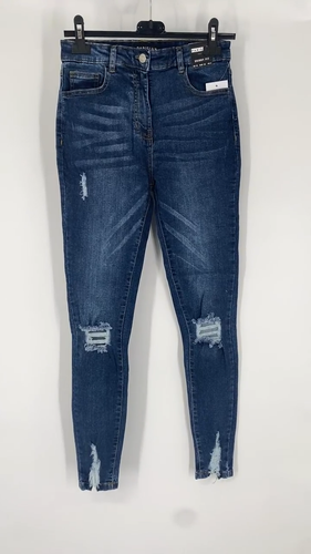 Women Ripped Distressed Skinny Denim Jeans Ladies Stretch Casual Pants Trousers - Video 1 of 1