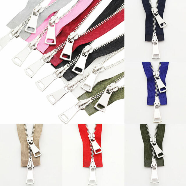 70/90cm 5# Jacket Metal Zipper Double Slider Two-Way Zip DIY Coat Garment Zipper 70/90cm 5# Jacket Metal Zipper Double Slider Two-Way Zip DIY Coat Garment Zipper