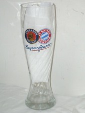 PAULANER - FC Bayern - 3 Liter XXL Weissbierglas . Weizenbierglas mundgeblasen