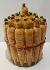 Nove Italian Pottery Carrot Canister Jar W/ Lid San Marco, Italy William Sonoma