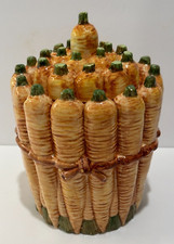 Nove Barattolo Barattolo Carota Ceramica Italiana con Coperchio San Marco, Italia William Sonoma