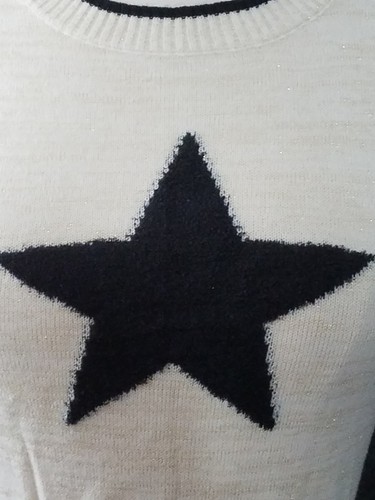 Girls Dress Sweater Project Kids Lurex Tunic Cream w/Star retail 24.00 Sz XL 16 - Picture 4 of 5
