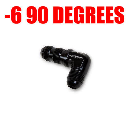 Holley NOS sniper Motorsports 23506063 -6 90 deg bulkhead fitting black NEW - Bild 1 von 1