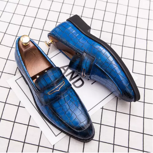 Pointed Toe Loafers Schuhe Herren Business Hochzeit Party Kunstleder Schuhe - Bild 4 von 16
