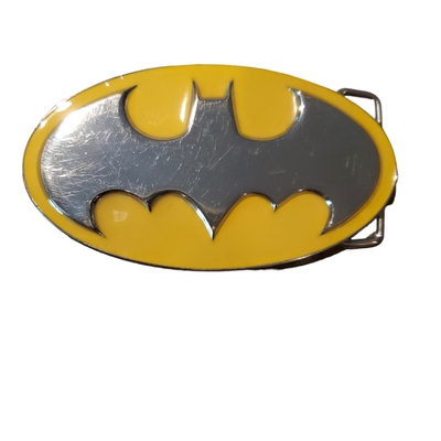 Boucle De Ceinture Batman Logo Classique + Ceinture Jaune Joker Offerte - Cosplay / Déguisement