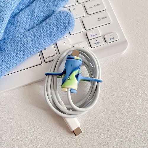Mini 2 in 1 Data Cable Protector Cover Cute Cable Winder Tool Protection Y0K5 - Picture 8 of 18