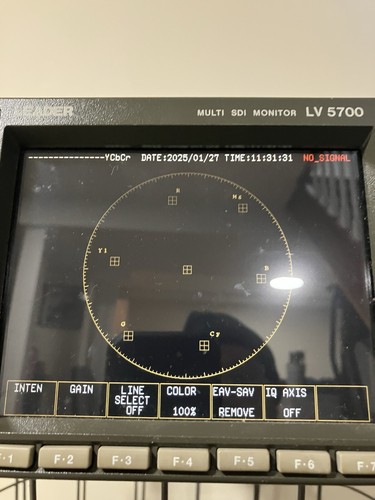 Leader LV-5700 Multi SDI Waveform, Vectorscope, Audio Monitor Working - Picture 8 of 15