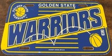 Golden State Warriors Basketball Booster License Plate NBA PLASTIC