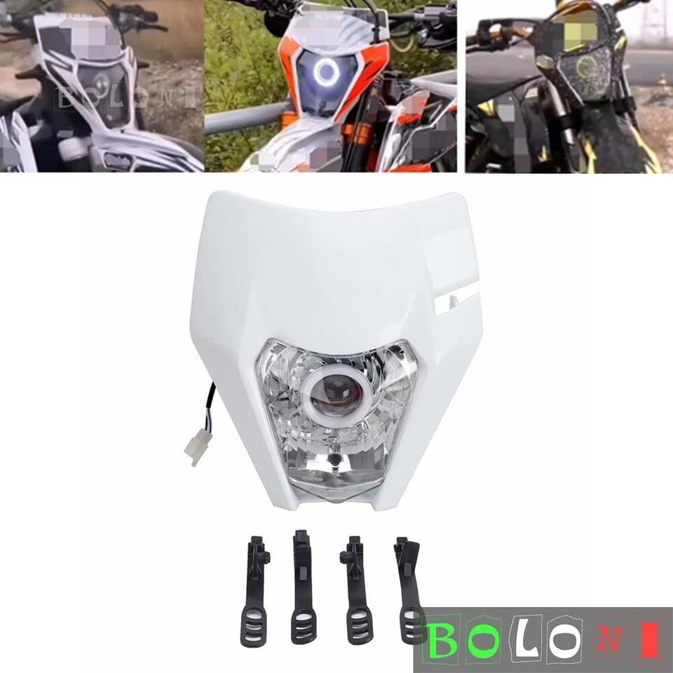 Faro LED Emark Motocross para KTM Honda CR CRF Kawasaki KX KLX 125 250 450 Foto 2 de 4