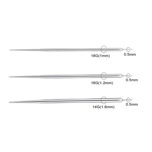 14G 16G 18G 20G Insertion Taper Pin Threadless Push Pin Jewelry Surgical steel - Picture 6 of 6