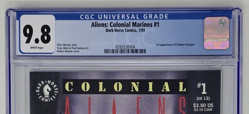 Aliens: Colonial Marines #1 CGC 9.8 (1993) Dark Horse, 1st Carmen Vasquez - Picture 3 of 3