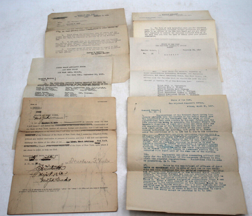 Theodore F Gubs 1917 WWI Enlitstment Papers Coast Artillery NY Photos Postcards - Picture 9 of 10