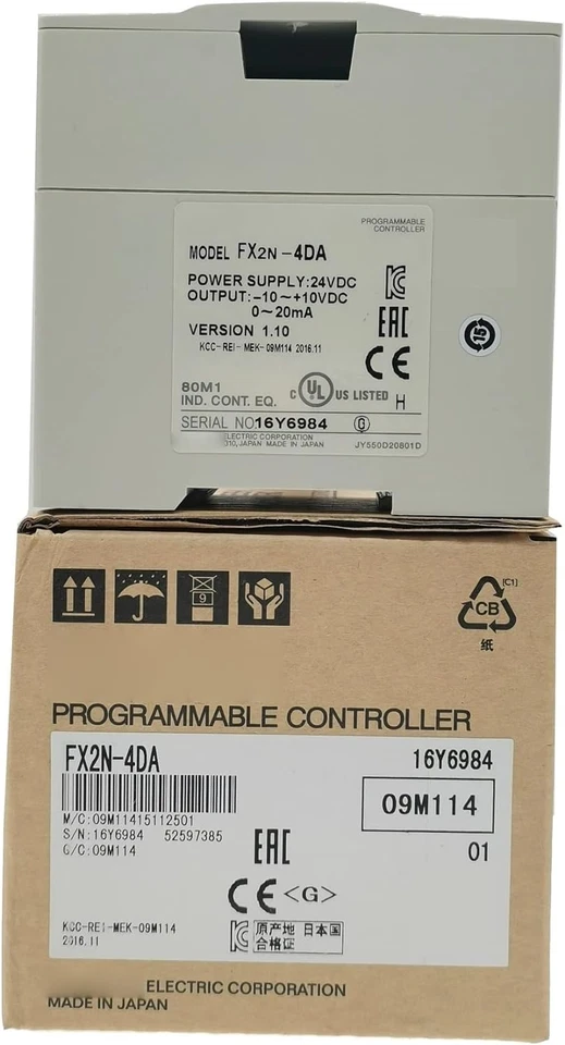 New Mitsubishi FX2N-4DA Programmable Logic Controller FX2N4DA Expedited Shipping - Image 3 of 4