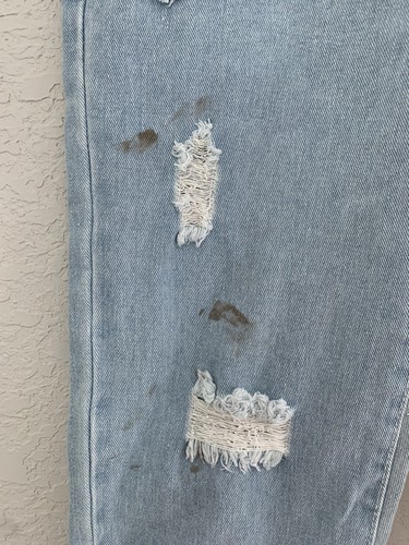 Shein Denim Jeans Youth Size 10-Y Light Blue/White - Picture 3 of 5