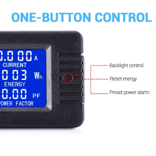 AC DC LCD-Panel Digital Power Watt Meter Monitor Spannung Voltmeter Amperemeter - Bild 10 von 16