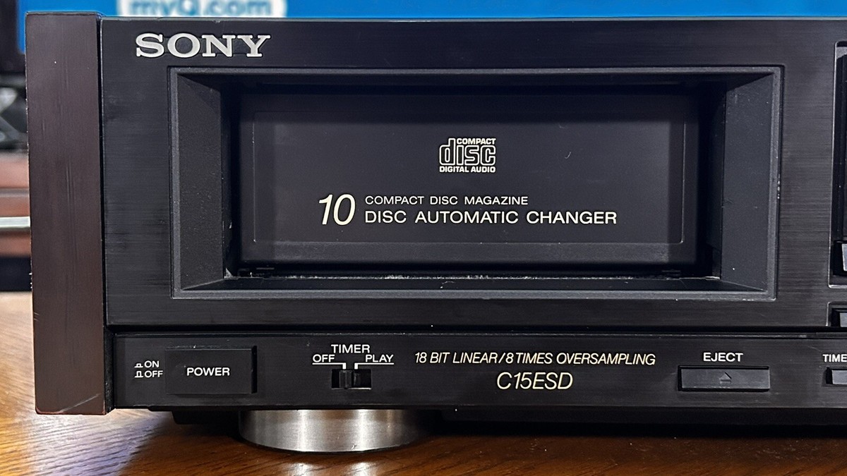 Sony CDP-C15ESD 10 Disc Audiophile CD Player with Woodgrain Finish