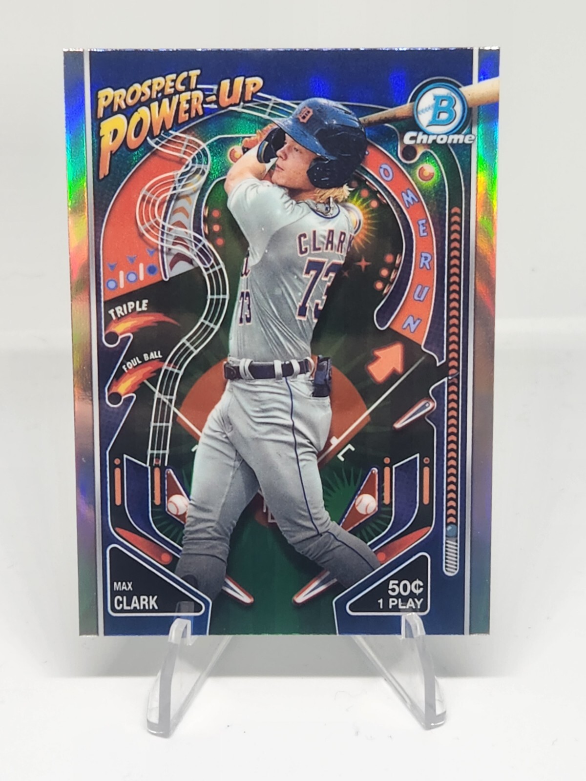 Max Clark 2024 Bowman Chrome Prospect Power Up RC Detroit Tigers #PP-12